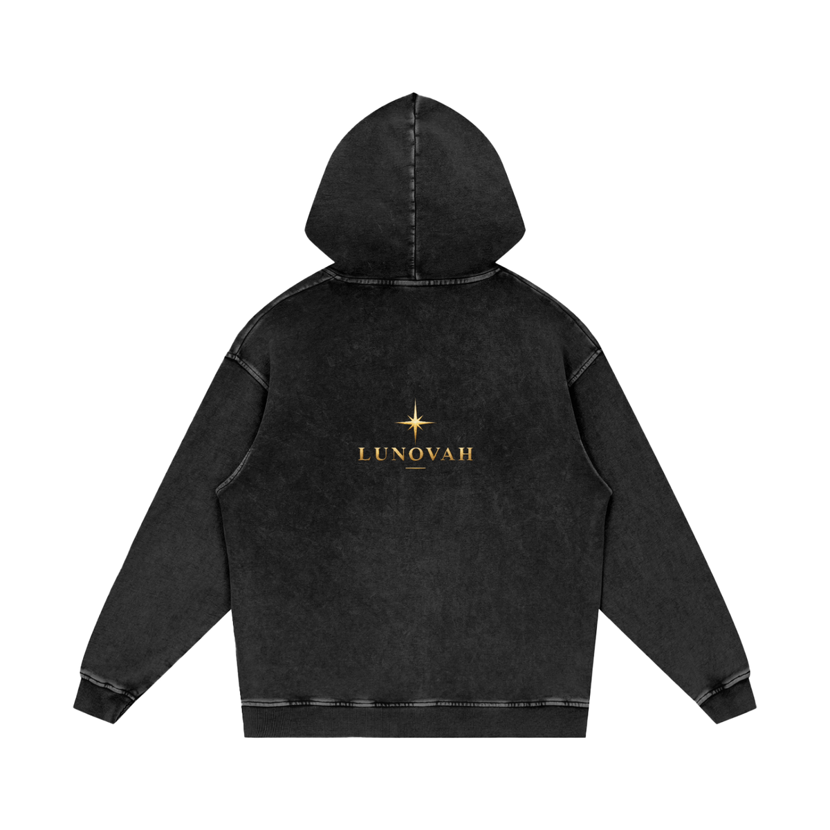 Snow Washed Loose Cotton Smarter Places Hoodie